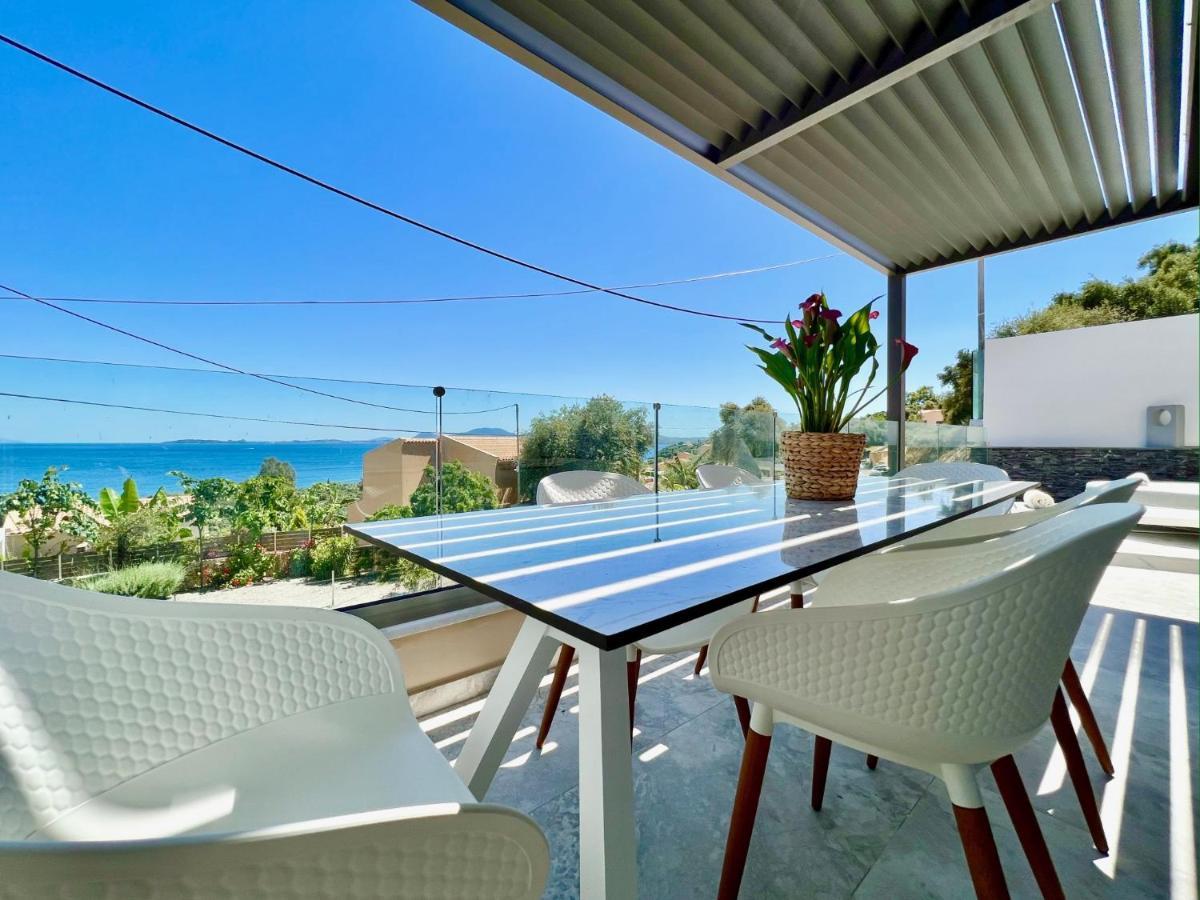 Luxury Villa Barbati Sun With Private Pool By Dadovillas Exteriör bild