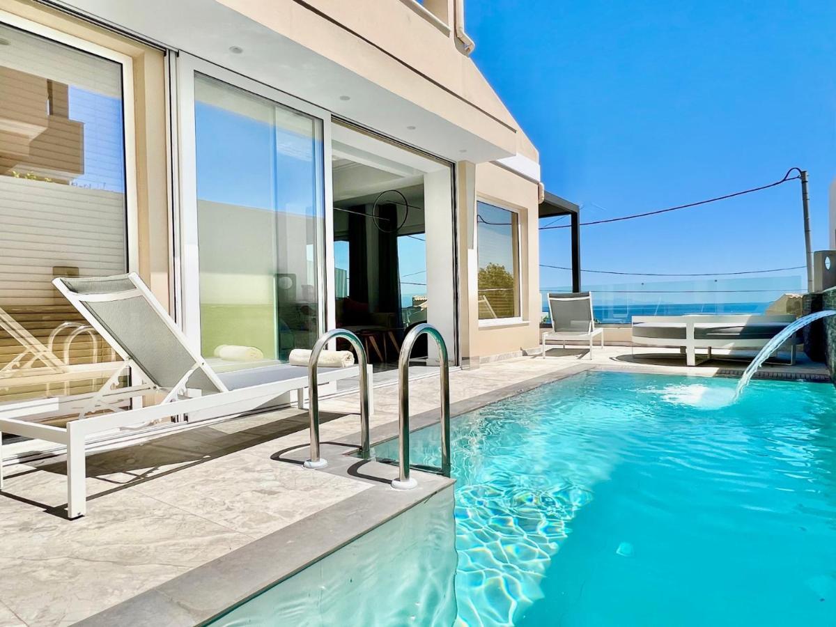 Luxury Villa Barbati Sun With Private Pool By Dadovillas Exteriör bild